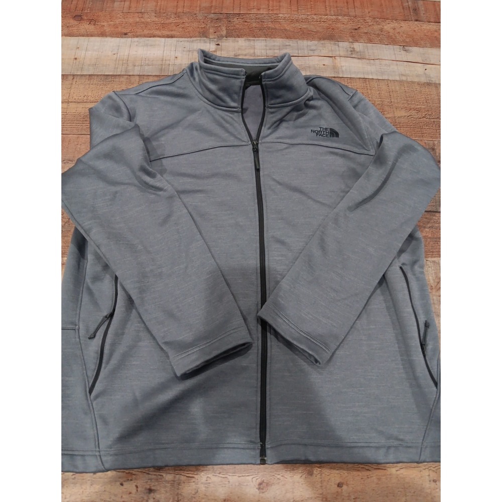 The North Face Schenley Full Zip Jacket Grey Men's 2XL Ttg 2494